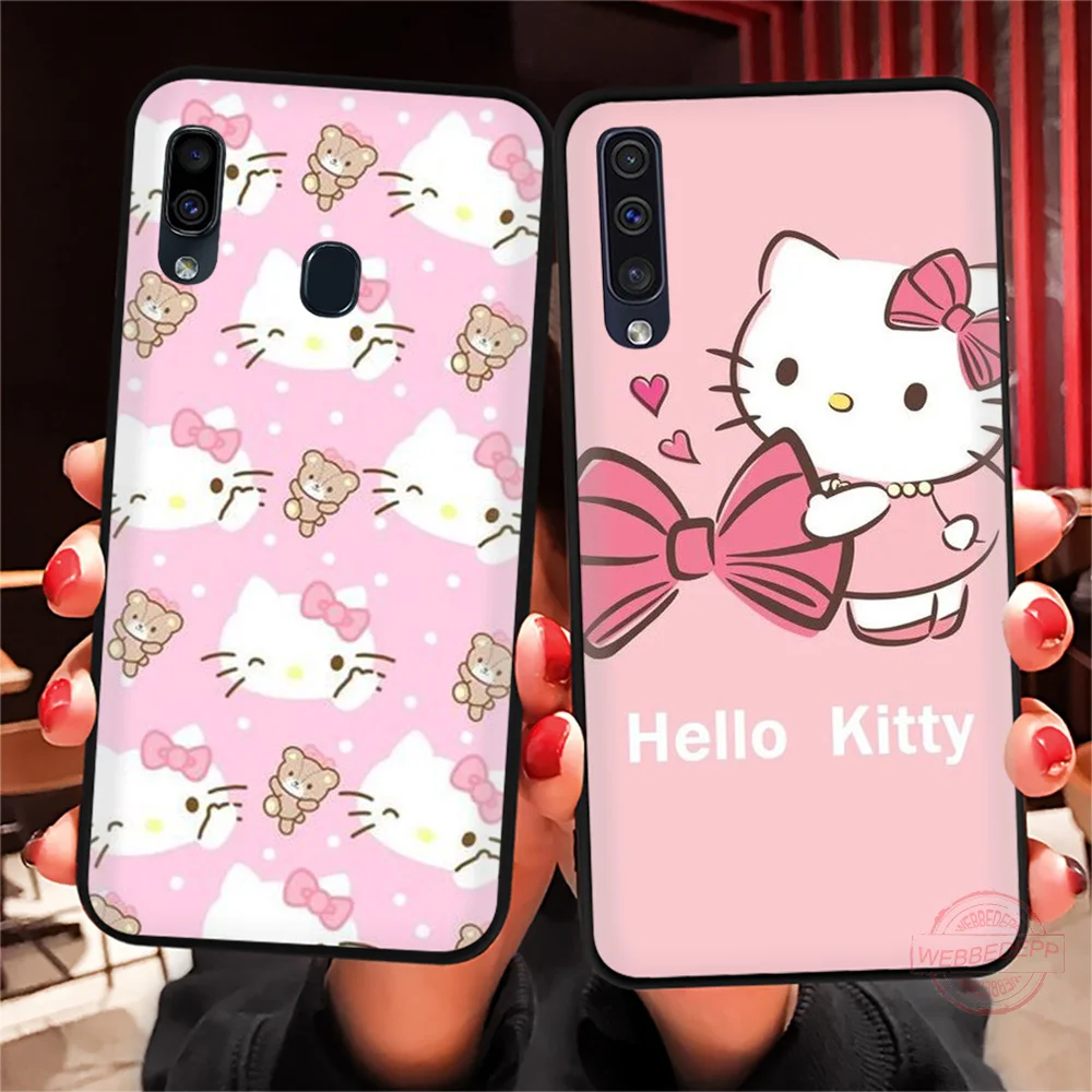 WEBBEDEPP Hello kitty Мягкий чехол для телефона для samsung A10S A6 7 8 9 A10 20 A40 A50 A60 A70S M10 M20 30