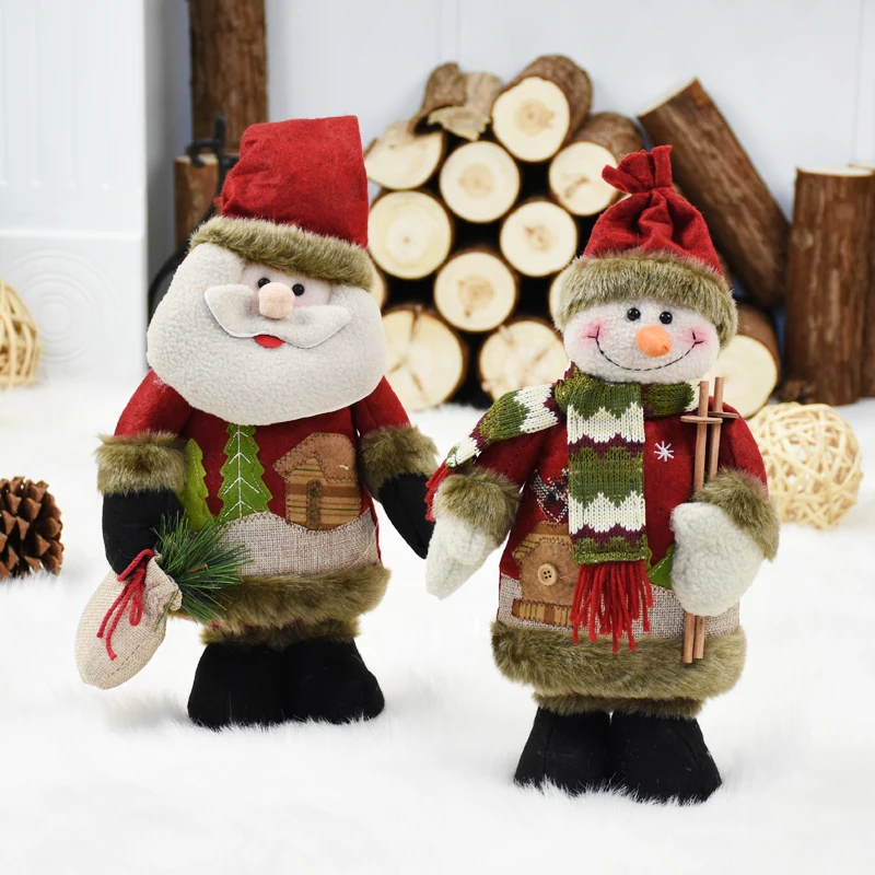 Christmas Standing Dolls Xmas Gift for Kids Chritsmas Decoration for Tree Home Supplies Navidad Decoraciones Para El Hogar