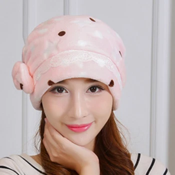 

Winter warm moon hat thick coral velvet windproof maternity cap pregnancy mothers hats women maternal cap