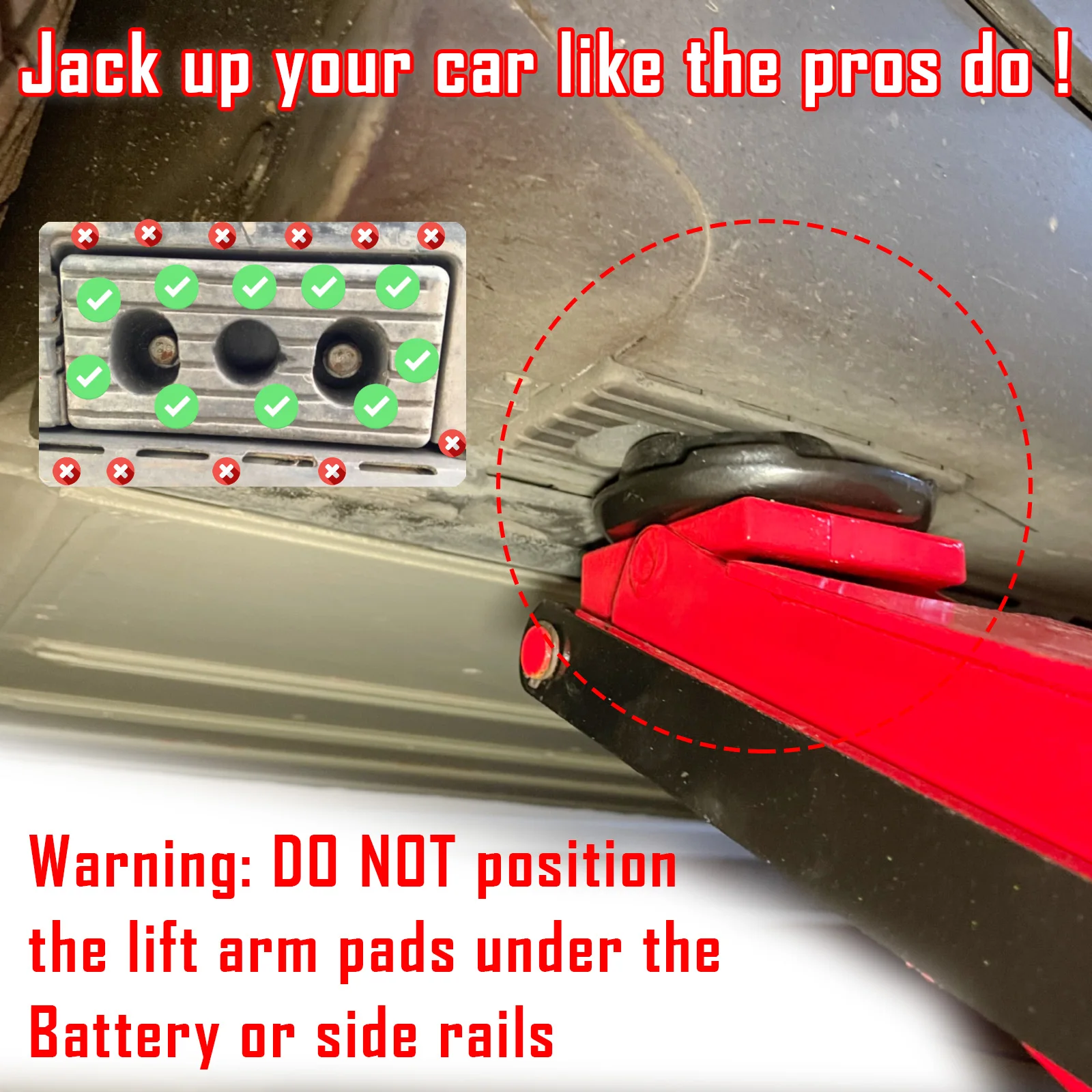 Jack pad für tesla modell 3 y s x für tesla jack gummi pad adapter werkzeug  mit aufbewahrung box jack pucks tesla zubehör schützt