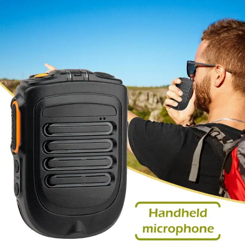 UNIWA BM001 Walkie-talkie беспроводной PTT Bluetooth ручной динамик микрофон с использованием эргономичного дизайна прочный для POC Walkie Talkie