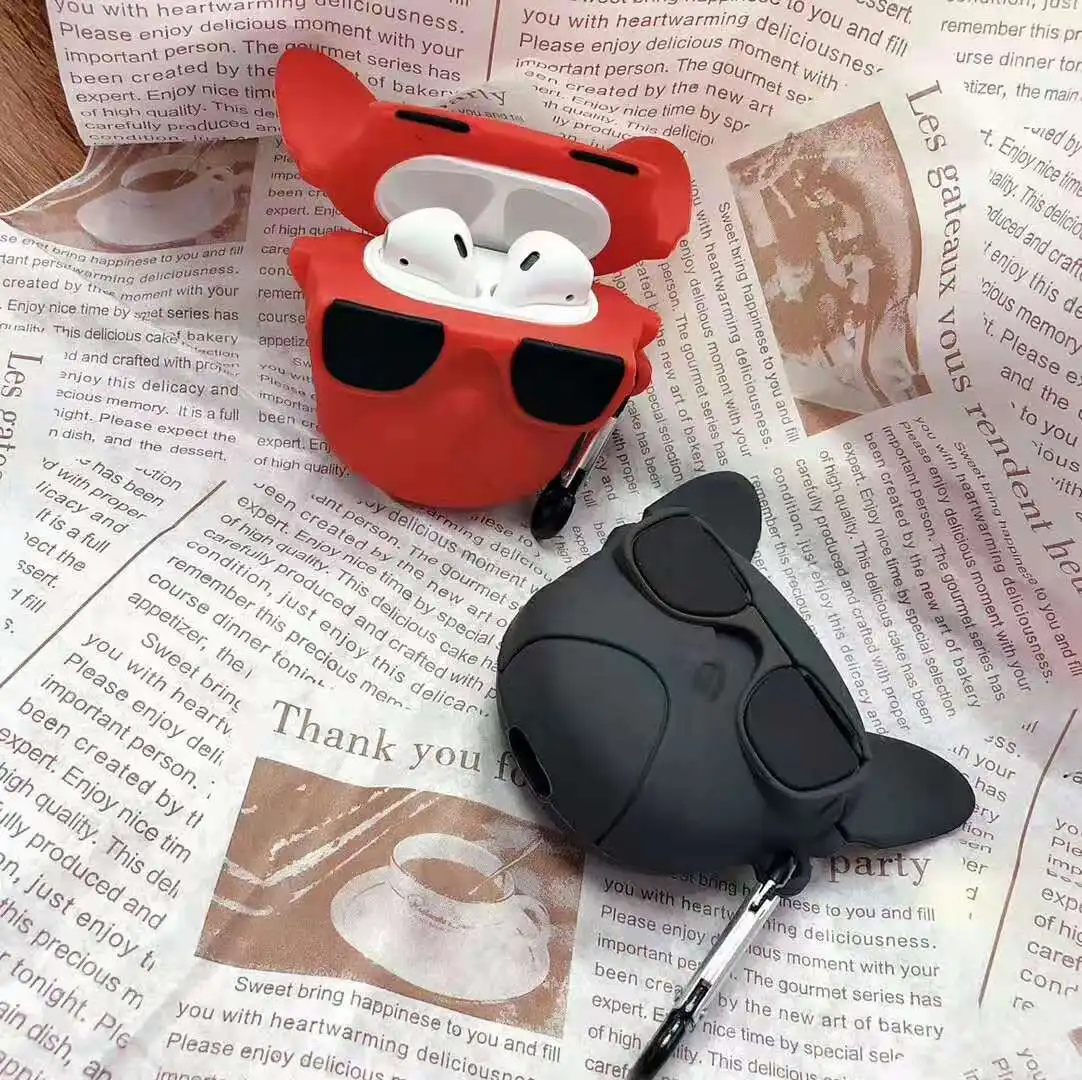 Для AirPods 2 чехол силиконовый милый 3D шоколадный М Бобы чехол для наушников для Apple Air pods чехол для наушников для Earpods ремешок