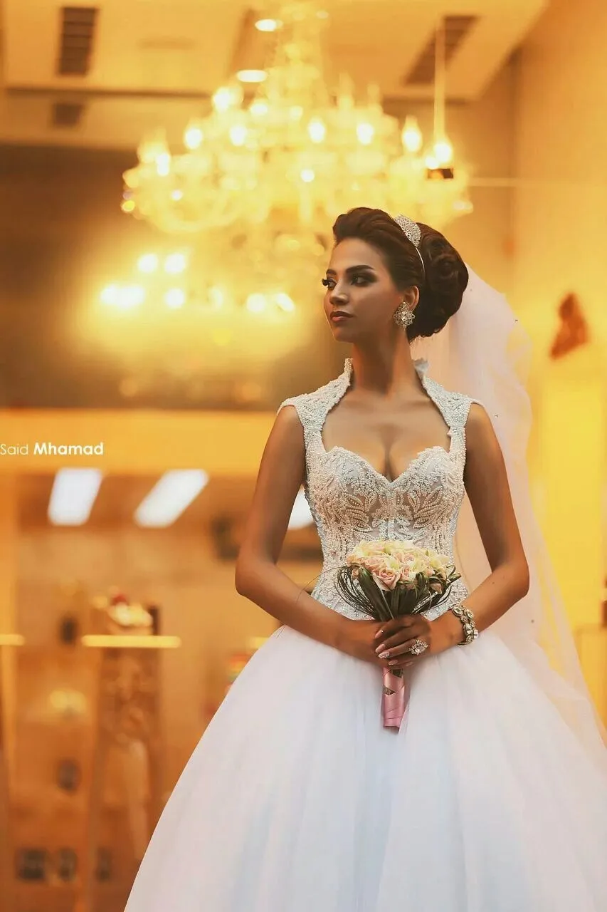 Robe de soiree vestido de noiva, на заказ, Кристальное вышитое бисером кружевное платье с аппликацией, бальное свадебное платье, платья для матери невесты