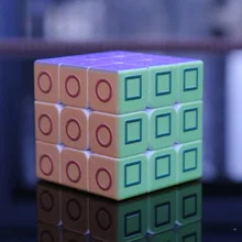 [Музыка, вечерние, трехслойные кубики Рубика] рельефная Геометрия 3-Order Blind Rubik's Cube УФ печать гладкое отверстие-клейкая бумага