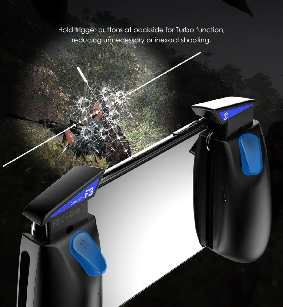  BEESCLOVER Pubg Mobile Gamepad with Response Buttons Gaming Controller for Android / IOS