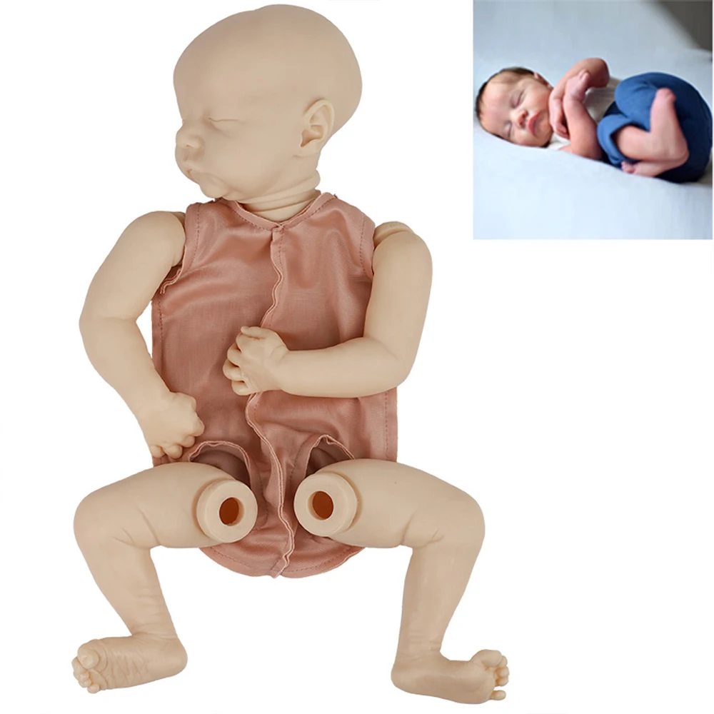 

Reborn Doll Levi Blank Kit 20 Inch 51CM Realistic Newborn Fabric Body Bebe Reborn Doll Unpainted Unfinished Doll Parts DIY Kit