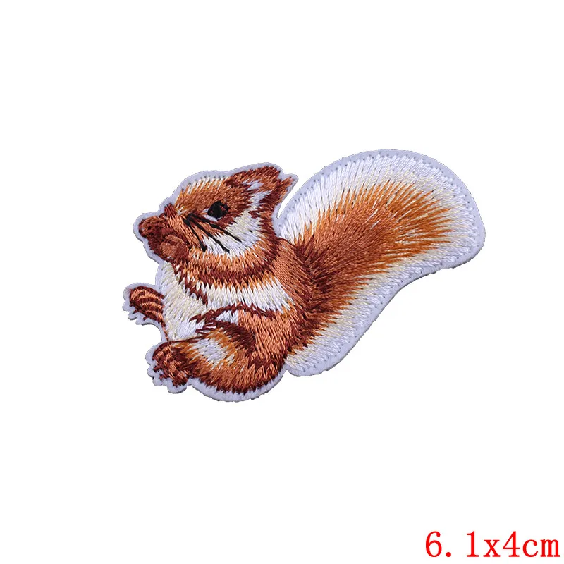 PE2834CT Железные нашивки DIY милые животные нашивки на одежду вышитые нашивки для одежды патч пошив одежды аксессуары для одежды - Цвет: PE2834CT
