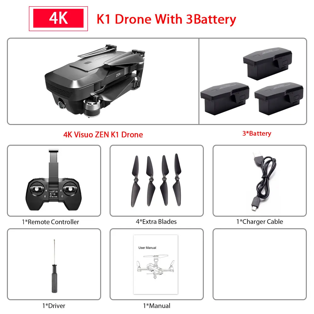 4K 3B Дрон 4K Профессиональный gps Дрон с камерой 4K HD бесколлекторный р/у вертолет Квадрокоптер Дрон X Pro VS E520 F11 PRO ZEN K1 - Цвет: 4K 3B