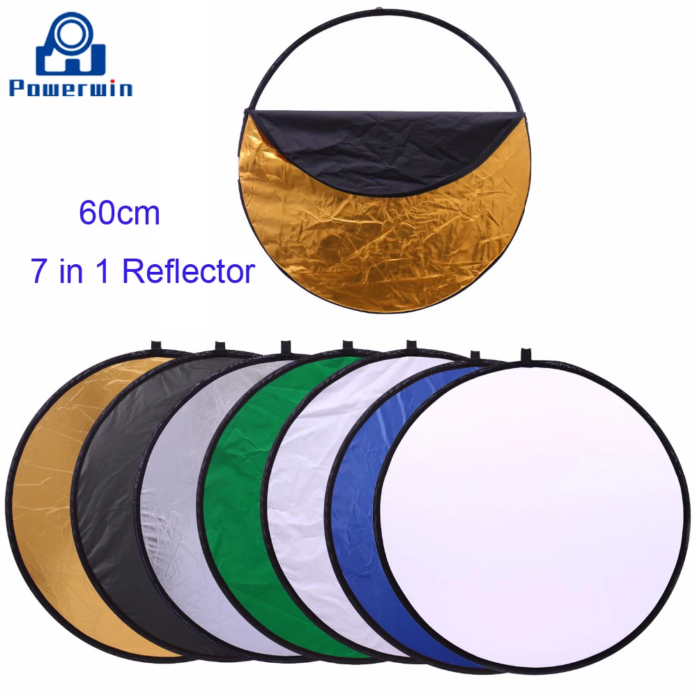 Портативный складной отражатель Powerwin 7 в 1 студийная стойка для вспысветильник