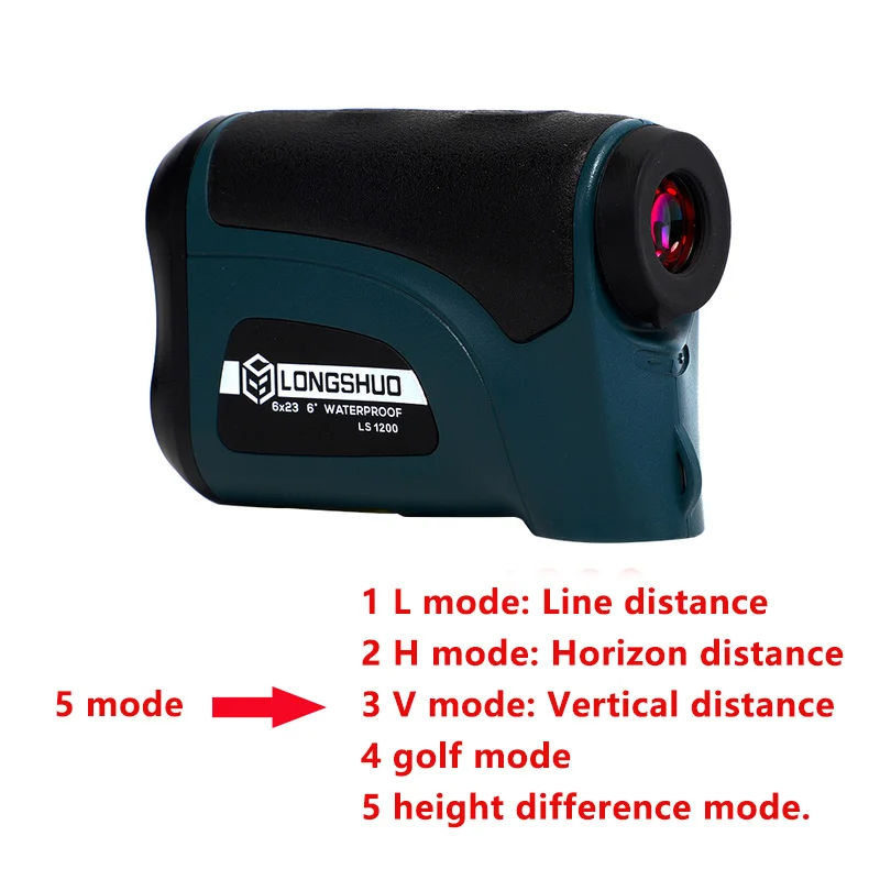 Golf Rangefinder Laser Telescope for Hunting Digital Distance Meter with Slope Adjusted Flag-Lock 800m-2000m