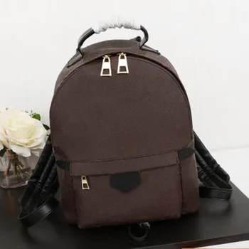 

Women's Backpack Bags Authentic Canvas Palm Springs Mini Rucksack Top Quality Luxury Brand Lady's Shoulder Bag With Flowers