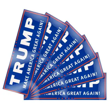 

50pcs/100pcs Pack Donald Trump Make America Great Again Bumper Stickers Donald Trump President Campaign Sticker Self Adhesive