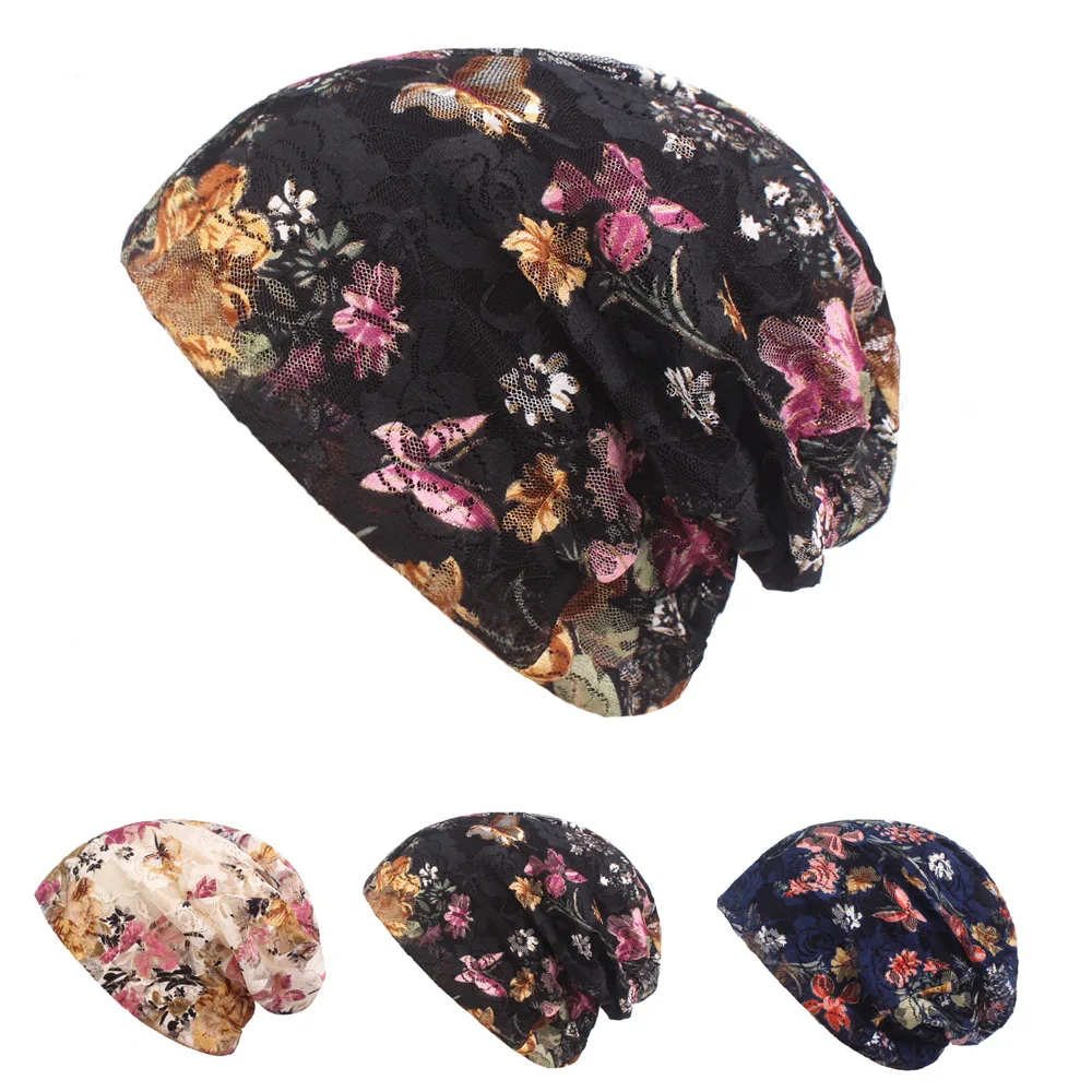 

Ethnic-Style Set of Cap Women's hua duo bao Cap Spring Summer Lace Hat Nationality-featured Cap Women's Confinement Cap