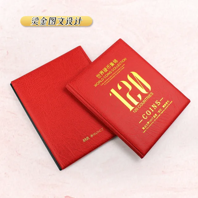 Üres Album Címke 120 Ország Számára A World Coins Collection Coin Nem Csúszás Sapka Matricával, Minden Oldal 20 Négyzet - Image 3