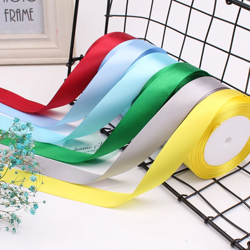 25Yards/Roll Grosgrain Satin Ribbons for Wedding Christmas Party Decoration Wide6mm-50mmDIY Bow Craft Ribbons Card Gift Material - Image 3