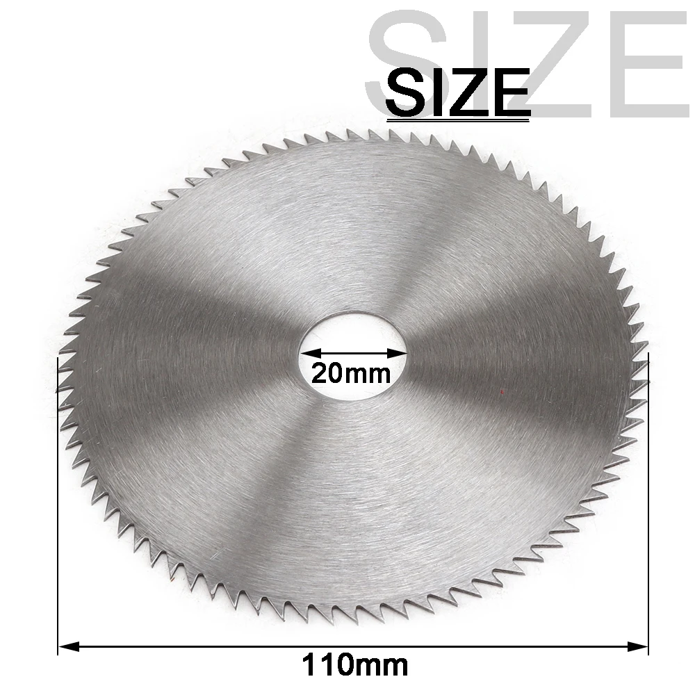 Neue 110mm Kreissäge Klinge Schneiden Disc Bohrung 16/20mm Rad Ultra Dünne Stahl Trennscheibe für holzbearbeitung Dreh Werkzeug – Detail 3