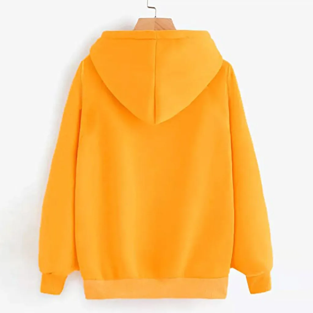 JAYCOSIN Fashion Women Dog Claw Heart Shape Sweatshirt Casual Simple Loose Solid Color Hoodie Comfortable Soft Pullove Tops