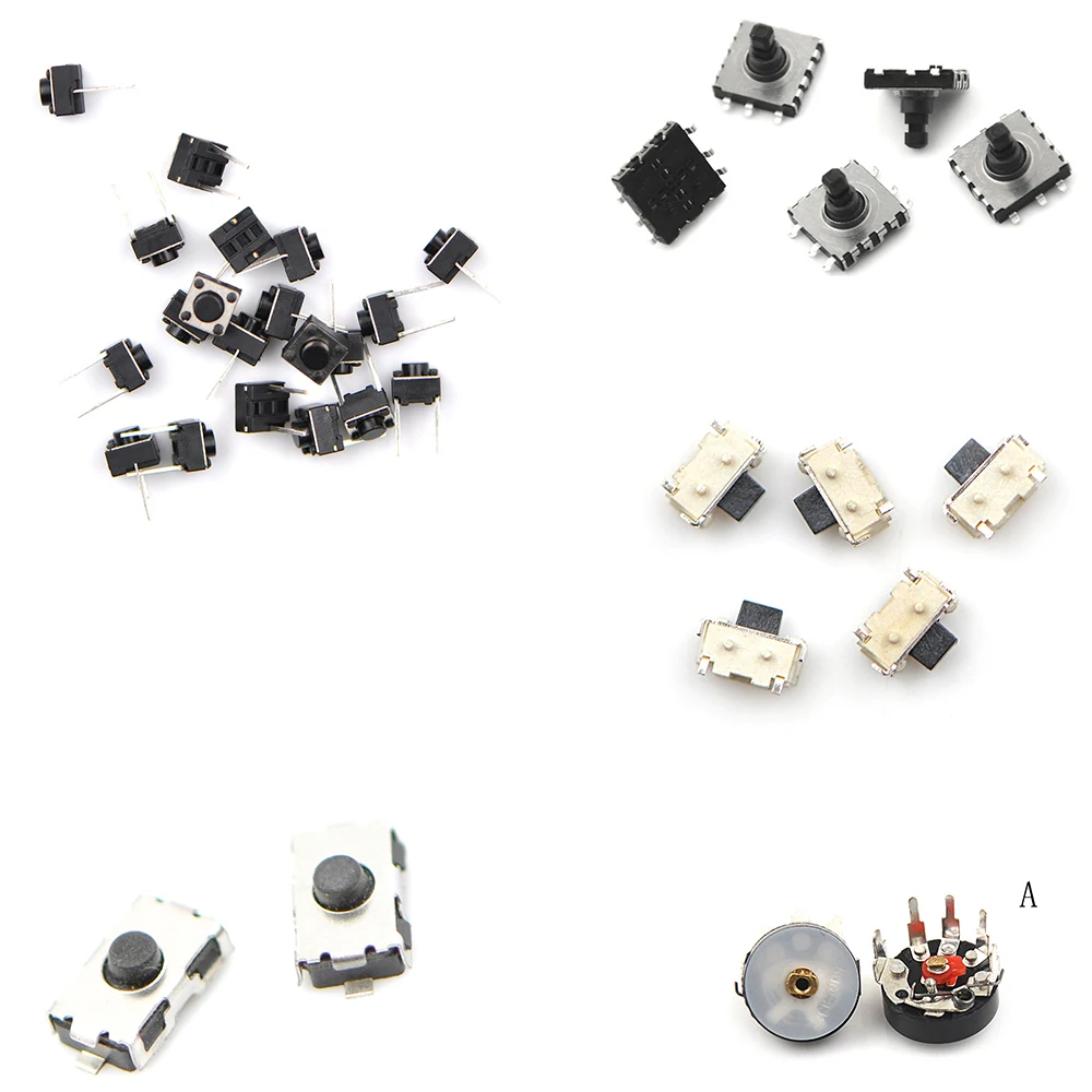 Switches Assorted Micro Push Button Tact Switch Reset Mini Leaf SMD DIP 2*4 3*6 4*4 6*6 Diy Kit 5/10/20Pcs | Обустройство дома