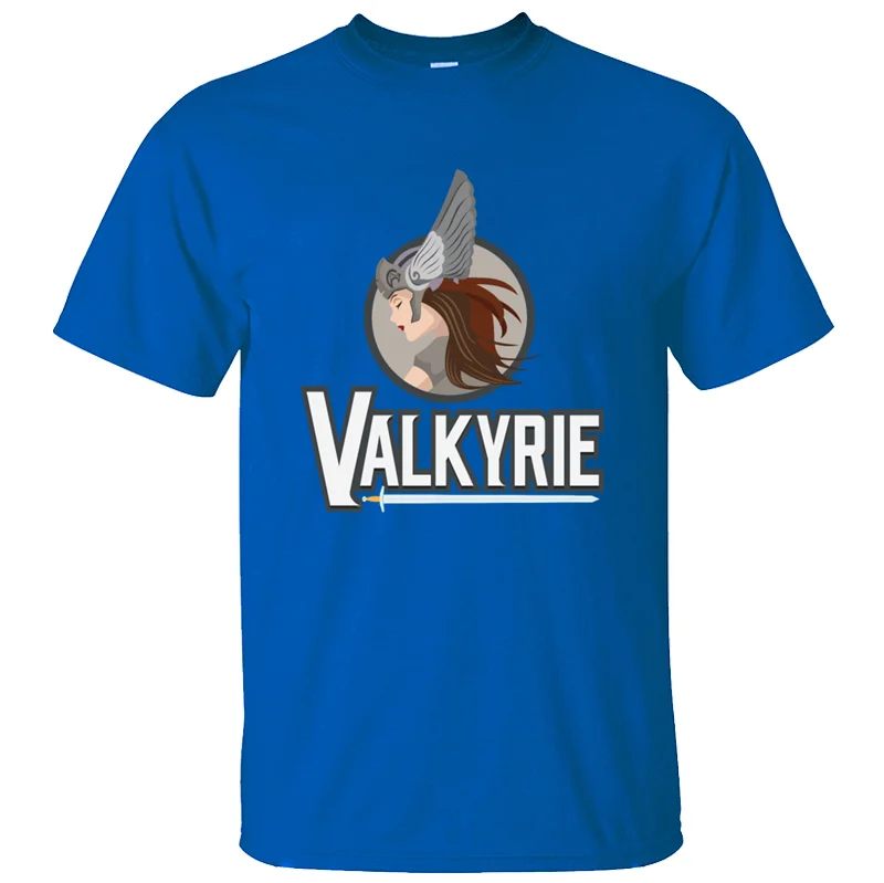 На заказ valkyrie viking norse myth valhalla Подарочная футболка для мужчин и женщин стандартная Летняя мужская футболка против морщин евро