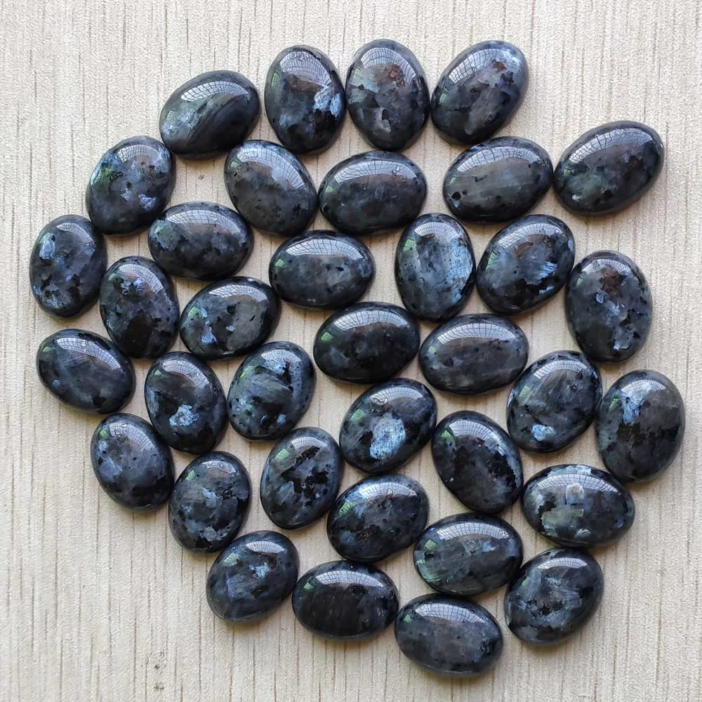 

Good quality natural black spectrolite Oval CAB CABOCHON beads 15x20mm for jewelry making wholesale 30pcs/lot free shipping