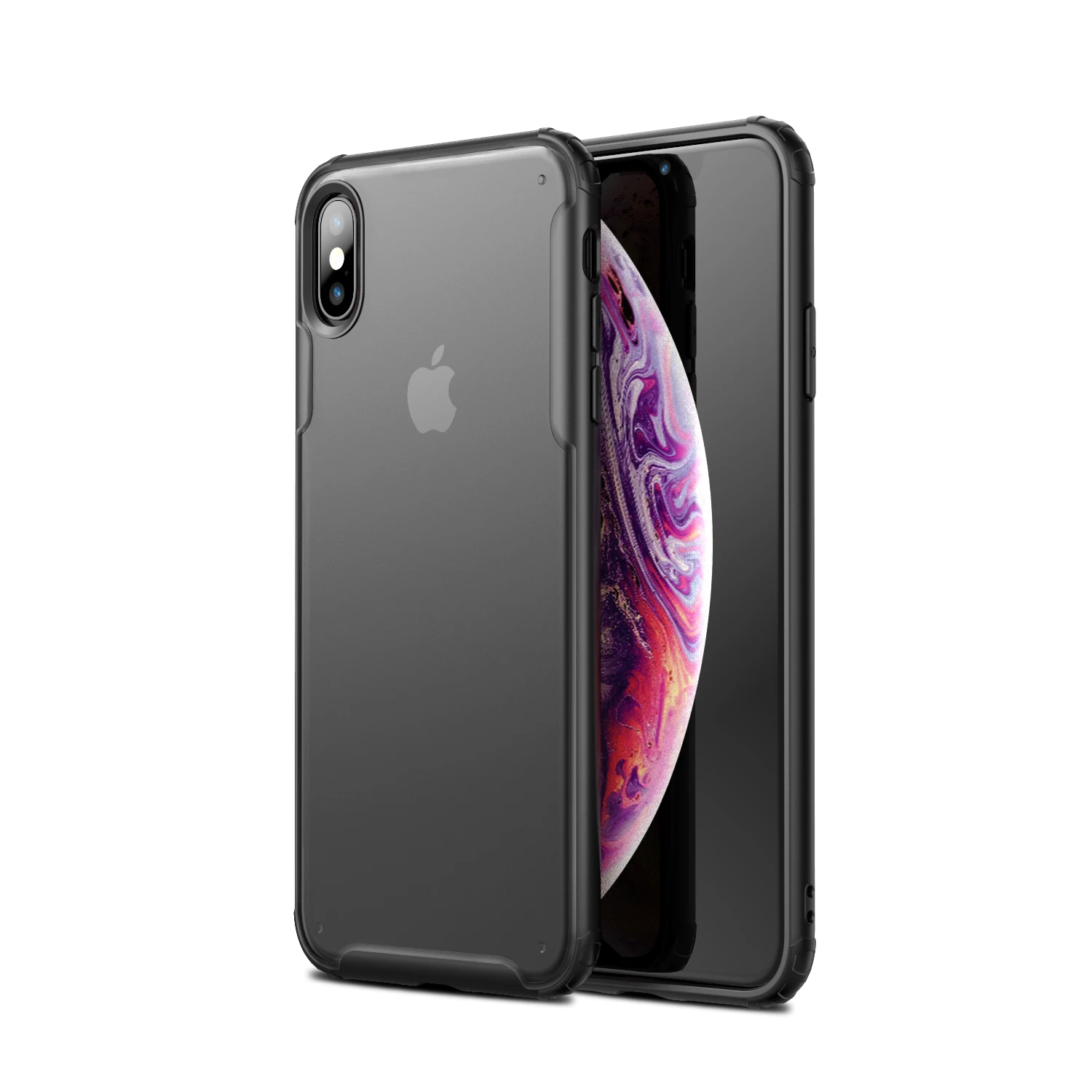 Резиновый ТПУ бампер противоударный чехол для iPhone 11 11Pro Max ультра тонкий прозрачный кристалл прозрачная крышка для компьютера Капа Fundas - Цвет: Black