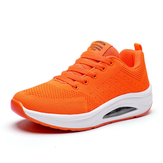 neon orange sneakers