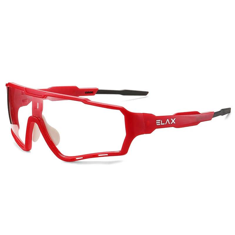 ELAX Photochromic Cycling Bike Glasses Sports Sunglasses Men Women Mtb Bicycle Eyewear