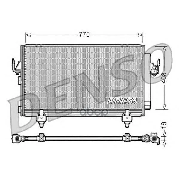 Конденсатор, Кондиционер Toyota Rav 4 Ii(00-05) Denso арт. DCN50031