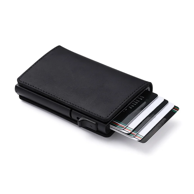 Carbon Fiber Leather 2023 New Airtag Wallet Multifunctional Tracker Men  Short Color Contrast Ultra-thin Multi Card Pocket Wallet