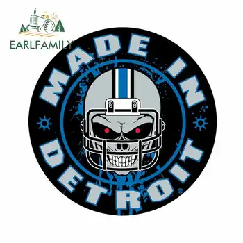

EARLFAMILY 13cm x 13cm for Made In Detroit Creative Car Sticker Vinyl Material Fashion Decals Car Styling Custom Printing Decor