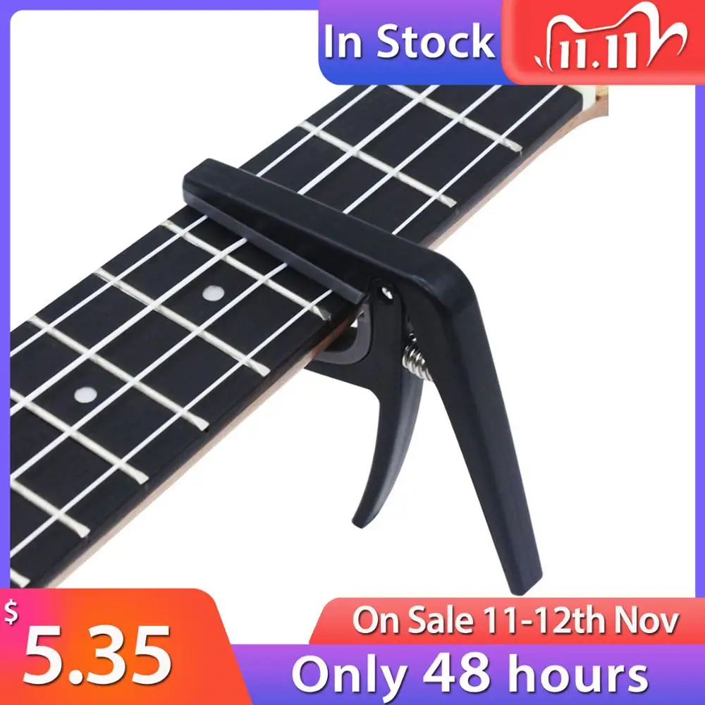 Abrazadera plateada cambio rápido para clásica, Capo para ajuste de tono para guitarra electroacústica, ukelele, novedad de 2019 - AliExpress Deportes y entretenimiento