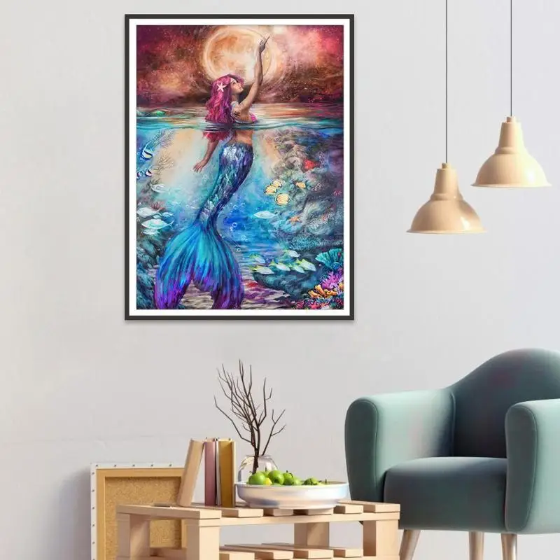 5D DIY полностью из буровых алмазов картина Красота вышивка мозаика набор для рукоделия декор море пейзаж алмазной живописью картина дом
