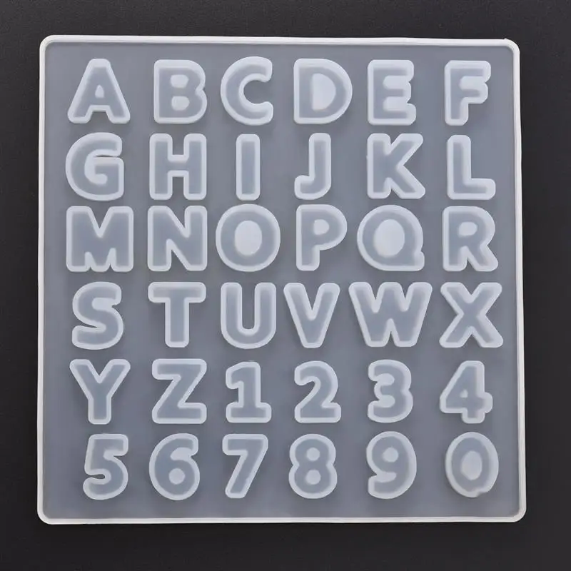

Alphanumeric Silicone Mold Resin Jewelry Making Crafts DIY Jewelry Making Tool UV Epoxy Resin Casting Mold