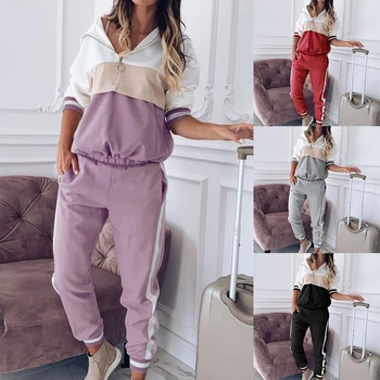 

Tracksuit For Women Womens Two Piece Set Outfits Hoodie Sweatshirt&Sweatpants Sweatsuits Tracksuit Sets Jogging Suit Female Suit