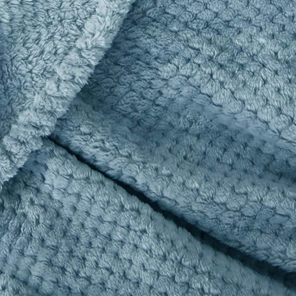 Утолщенное однотонное Сетчатое одеяло с изображением ананаса, фланелевое одеяло из кораллового флиса, японское одеяло для кондиционирования воздуха на диван-кровать, в клетку для автомобиля