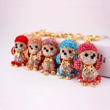 Ku xi аксессуары, Новые Креативные товары, подвеска для автомобиля, брелок Пудель с большими ушами, собачий брелок, посылка, подвеска, 231