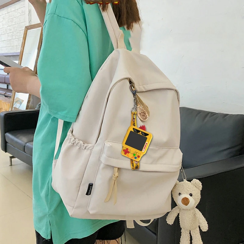 2021 W1 Mini Retro Chick Handheld Game Console Built-In Rpg/Act/Avg.Etc Classic Game, Backpack Pendant Chick Game Console