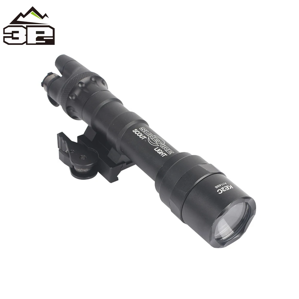 

Softair Weapon Light M622 Ultra Scout Light wDS07 Switch Assembly & ADM Weapon Mount 320 lumens Tactical Flashlight WEX446