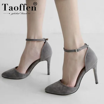 

Taoffen 6 Color Women Sandals Party Pointed Toe Wedding Summer Shoes Woman Office Spring High Heel Sandals Footwear Size 33-41