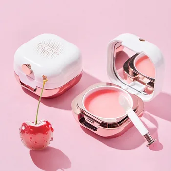 

Cherry Moisturizing Lip Sleeping Mask Pink Lips Bleaching Cream Lips Care Lips Plumper Balm Anti-drying Fine Lines Lip Cream 12g