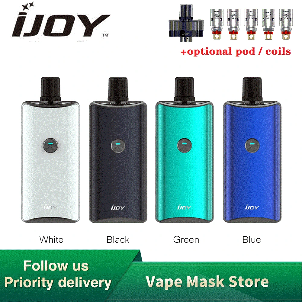 Оригинальный комплект электронной сигареты IJOY Saturn Pod аккумулятор 1100 мАч