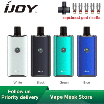 

Original IJOY Saturn Pod System Kit with 1100mAh Battery & 3ml Pod Electronic Cigarette Pod Vape kit vs Ijoy Shogun/ Vinci Kit