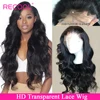 Recool 13X4 13x6 Body Wave Lace Front Wig  250 Density HD Lace Frontal Wigs For Women Human Hair Remy Transparent Lace Wigs 1