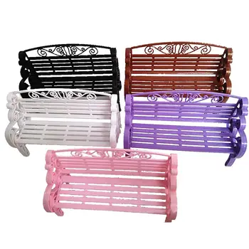 

RCtown Cute Cartoon Double Chair Model dolls Kid Gilrls House Furniture Classic Toys