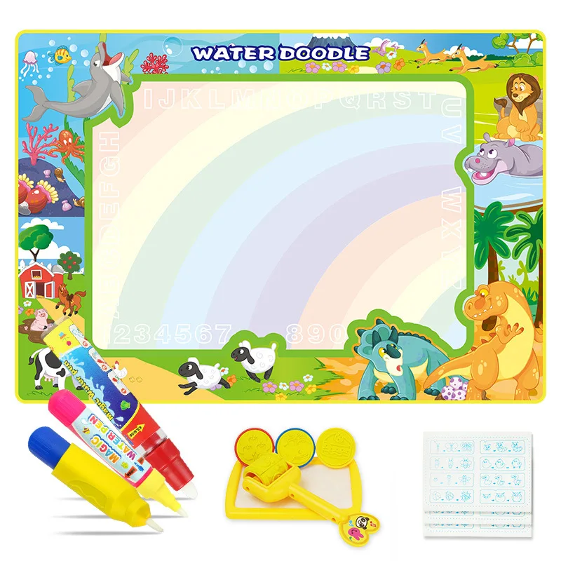 

Children'S Educational Early Childhood Magic Canvas Magic Water Canvas 100*70 Oversized Doing Homework Blanket Baby Educational