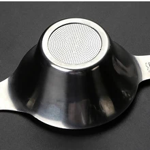 Нержавеющая сталь бытовой Чайный фильтр для заварки кухня сетчатый фильтр легко чистить лист Воронка с ручкой многоразовые бар дома