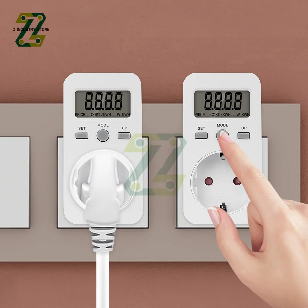

Digital Energy Meter Wattmeter Socket Voltage Power Consumption Watt AC 230V Electricity Analyzer Monitor Tester EU/US Plug