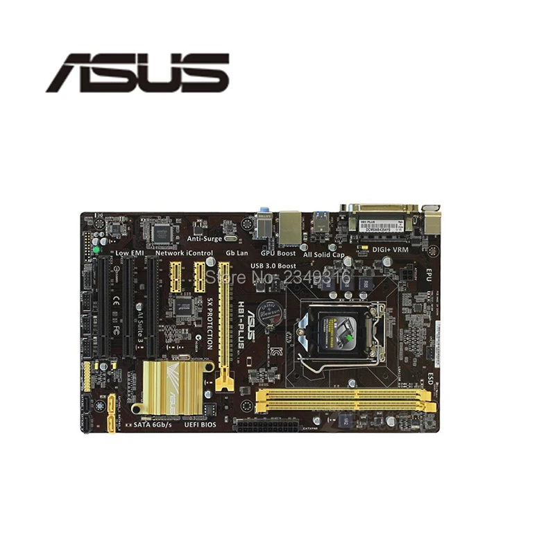 Разъем LGA1150 USB3.0 SATA3 для ASUS H81 PLUS оригинальный б/у настольный компьютер Intel