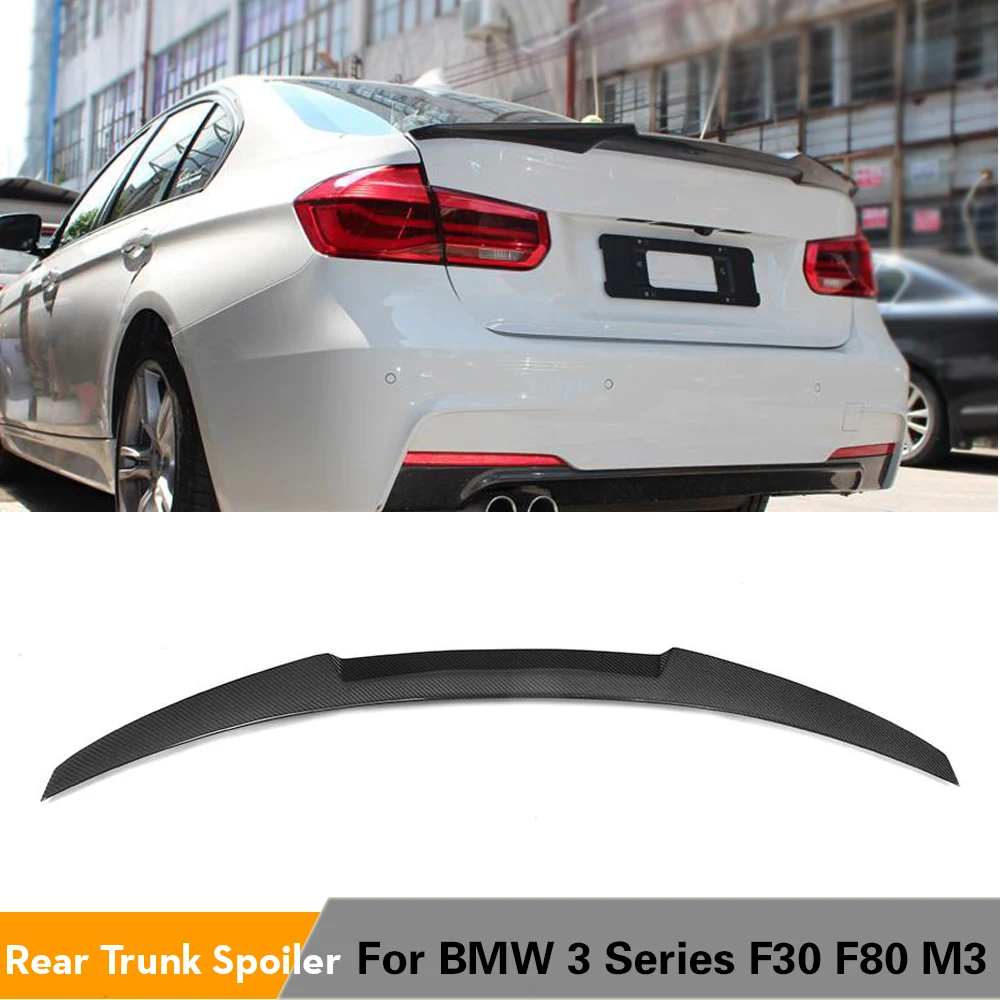 

Задний спойлер багажника для BMW F30 F35 F80 316i 318i 320i 335i 340i базовый Седан M3 2014 - 2018 заднее крыло багажника из углеродного волокна/АБС