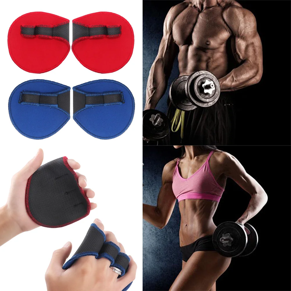 

1 Pair Unisex Neoprene Sweat Absorption Wearable Tear-Resistant Hand Palm Protector Gloves Sports Weight Lifting Training Tools